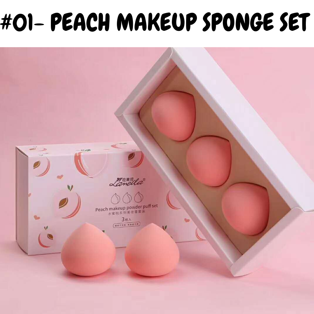 Lashes2cute 7 Piece Makeup Sponge Set Pink – Lashes2Cute